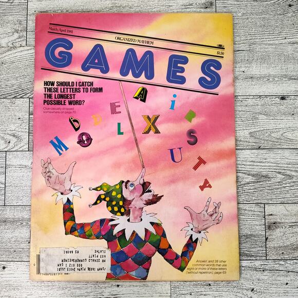 Games Magazine March / April 1981 Vtg Brain Teasers Logic Crossword Puzzles - Picture 14 of 16